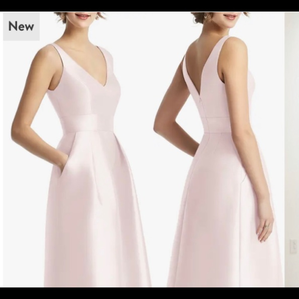 New Alfred Sung light pink gown